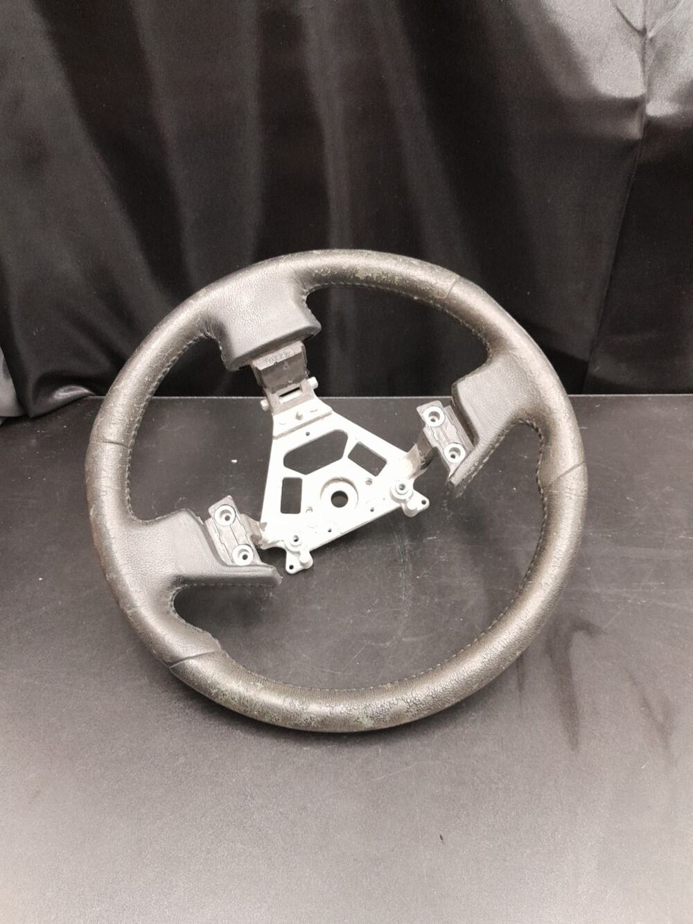 2003-2007 Infiniti G35 Coupe Steering Wheel Black Leather Bare OEM